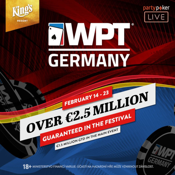 World Poker Tour Germany v King's garantuje přes €2,5 milionu