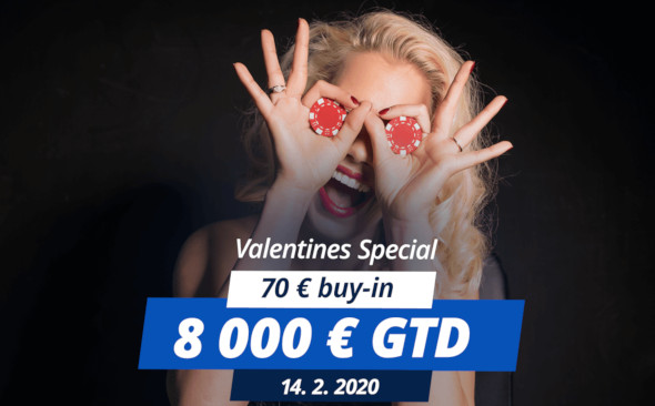 Páteční valentýnský special garantuje €8,000