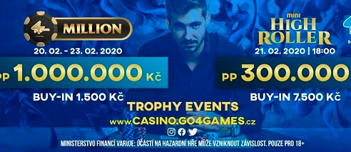 V únoru je zpět levný Million a Mini High Roller celkem o 1 300 000 Kč