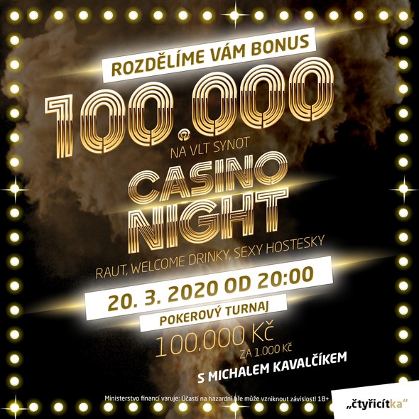 Casino Night o 100,000 Kč v Casino 40