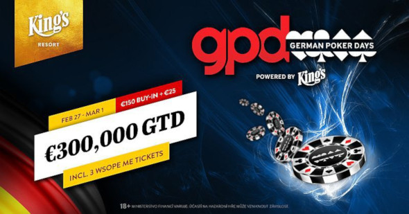Main Event German Poker Days garantuje €300,000