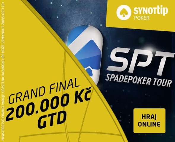 Dnes večer na SYNOT TIP pokeru megaturnaj s garancí 200,000 Kč!