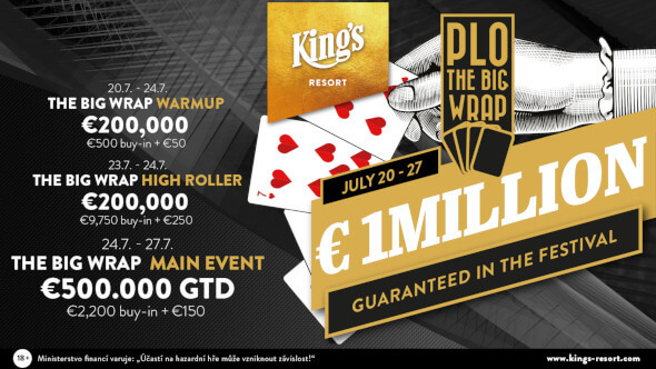 King's: Big Wrap PLO a Vikings Festival garantují €1,000,000