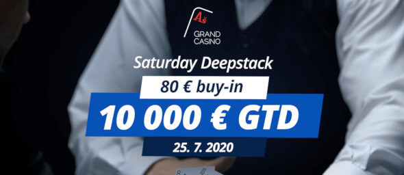 V Saturday Deepstack si za €80 zahrajete o podíly z nejméně €10,000