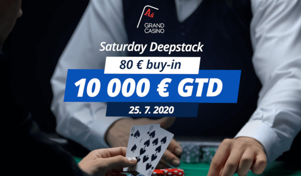 V Saturday Deepstack si za €80 zahrajete o podíly z nejméně €10,000