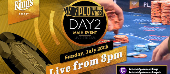 Live stream: Druhý hrací den Big Wrap PLO o €111k pro vítěze