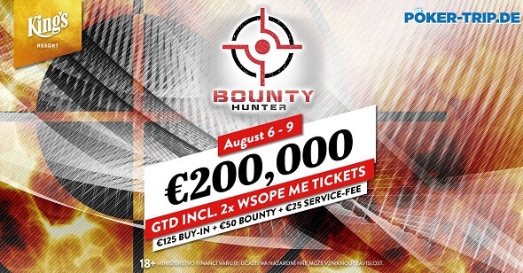 Milovníky Bounty turnajů potěší začátek měsíce o více než €200,000