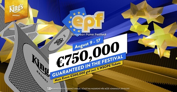 European Poker Festival atakuje odměnu solidních €750,000