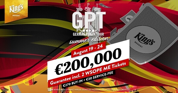 Letní vydání German Poker Tour zve na turnaj o €200,000