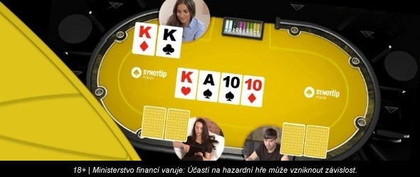 SYNOT TIP - Každý den poker turnaj o 10,000 Kč, jen za 250 Kč!