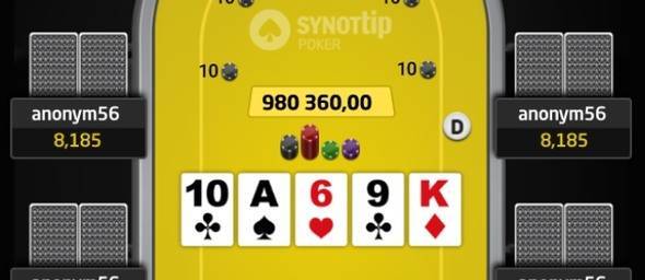 Ukázka nového vzhledu Sit and Go turnajů na online pokerové herny SYNOT TIP poker