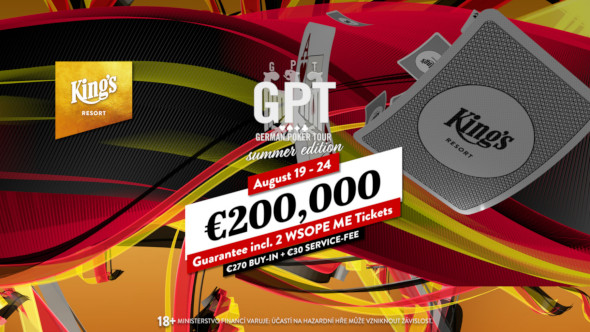 Letní German Poker Tour garantuje v King's přes €250,000