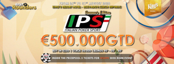 Italian Poker Sport se vrací do King's s garancí €500,000