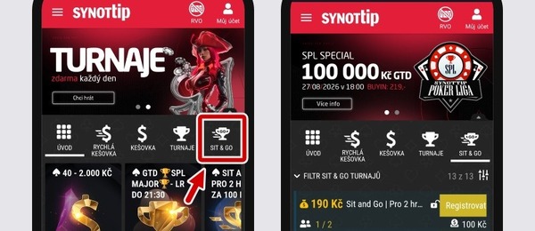Zkuste hrát SNG turnaje u Synot Tipu