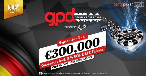 Rozjeďte to začátkem měsíce v German Poker Days o €300,000