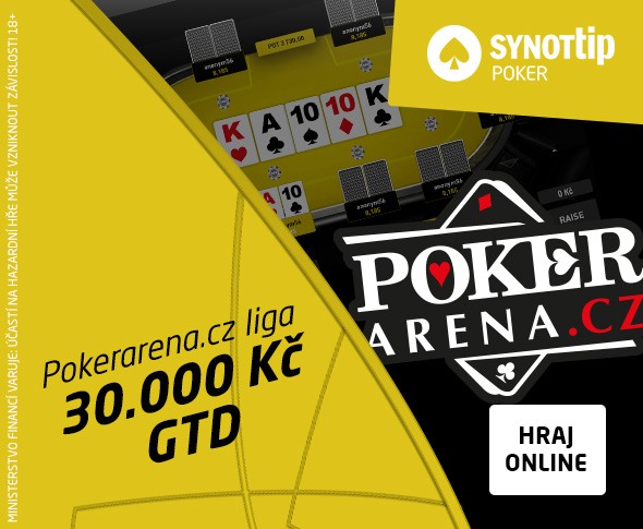 Dnes zahajuje SYNOT TIP Poker-Arena liga prvním turnajem!
