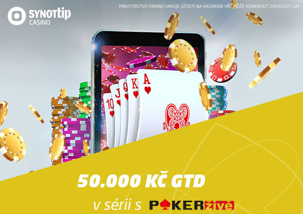 Ve čtvrtečním Synot PokerŽivě speciálu se hraje o nejméně 50.000 Kč