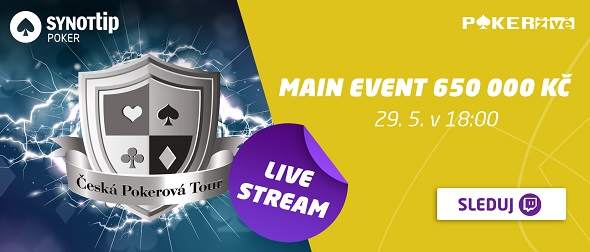 Main Event ČPT startuje dnes, od 17:45 sledujte live stream na Twitchi Poker-Areny