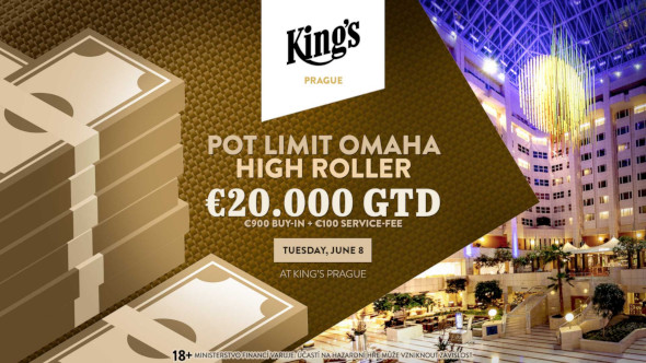 V pražském King's rozjede turnaje PLO High Roller o €20,000 GTD