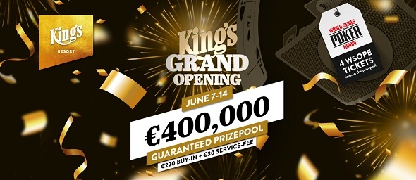 King's Grand Opening Event garantuje €400 tisíc