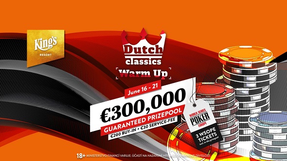 Dutch Classics Warm Up v King's garantuje €300 tisíc