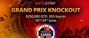 Grand Prix Knockout na partypokeru garantuje $250,000, zahrajte si již dnes
