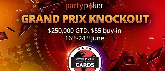 Grand Prix Knockout na partypokeru garantuje $250,000, zahrajte si již dnes