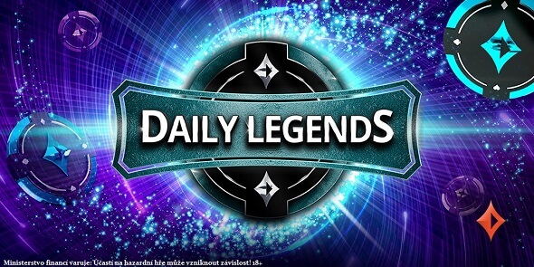 Zahrajte si turnaje Daily Legends na partypokeru