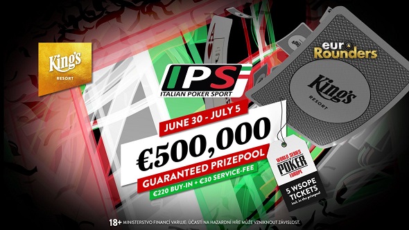 Italian Poker Sport Main Event garantuje půl milionu eur za pouhých €220