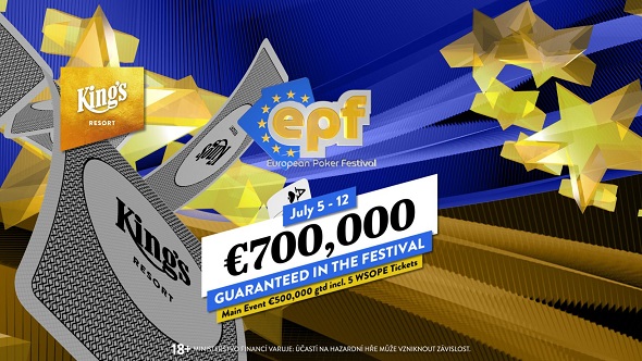 European Poker Festival v King's Resortu garantuje €700 tisíc