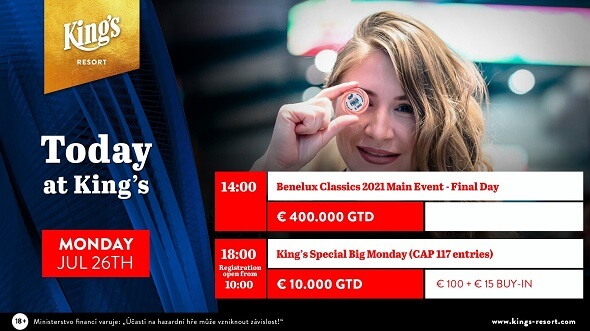 Zahrajte si v King's Special Big Monday o garantovaných €10 tisíc