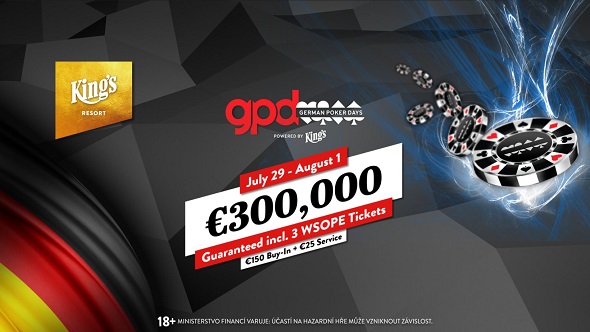 Letní German Poker Days v King's garantují €300 tisíc