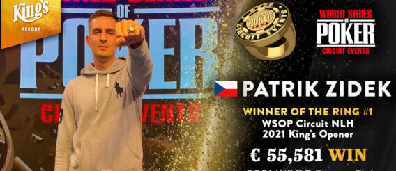 První prsten zůstává doma! Patrik Žídek vítězí v Openeru WSOPC