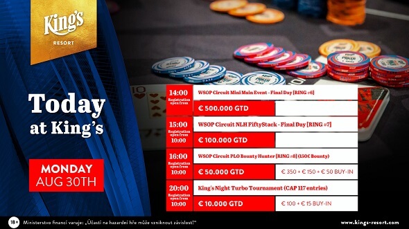 WSOPC v King's: V pondělí startuje omahový PLO Bounty Hunter