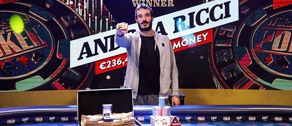 Šampionem Main Eventu WSOP Circuit 2021 v King's je Andrea Ricci z Itálie