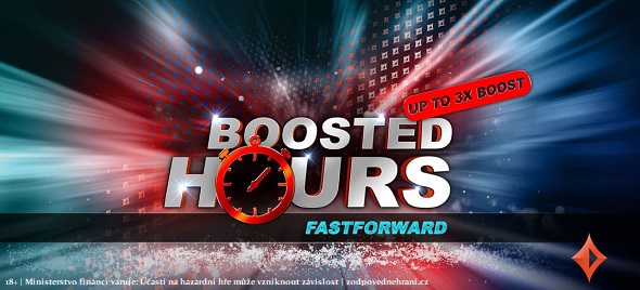 Boosted Hours Fastforward: Získejte na partypokeru ve vybrané hodiny až trojnásobný cashback