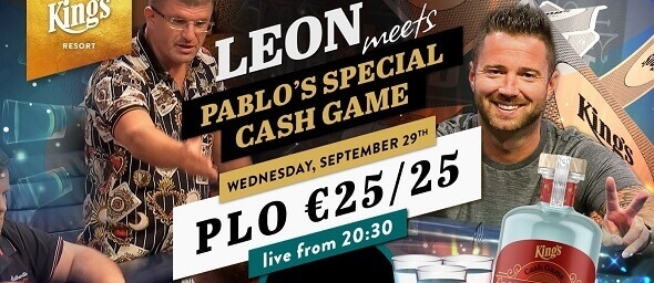 Sledujte přímý přenos PLO €25/25 cash game s Leonem Tsoukernikem