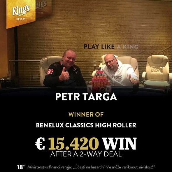 Petr Targa vítězí v Benelux Classics High Rolleru
