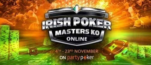 Zahrajte si Irish Poker Masters KO Online na partypokeru, Main Event bude garantovat €1,000,000