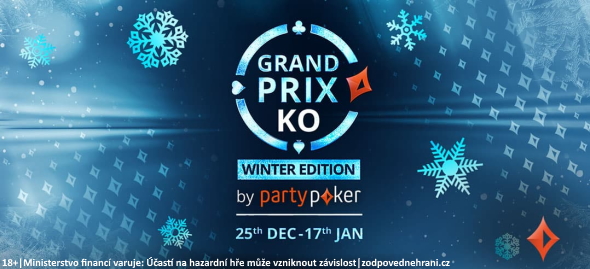 Zimní edice Grand Prix KO garantuje $2,76 milionu na výhrách. Na partypokeru si ji zahrajete od 25. prosince