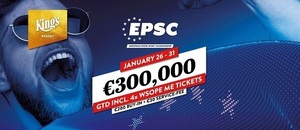 V King's Resortu si zahrajete European Poker Sports Championship (EPSC). Hlavní turnaj garantuje €300 tisíc na výhrách, buy-in činí pouze €230