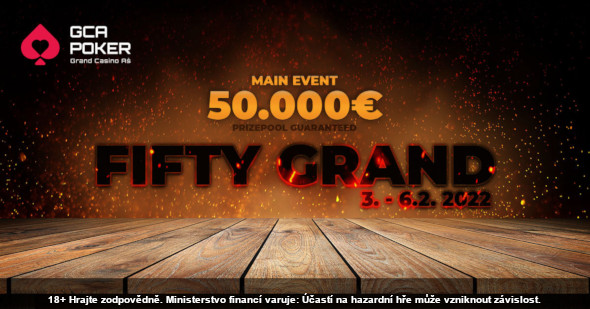 Grand Casino Aš: Fifty Grand o €50,000 GTD se vrací!