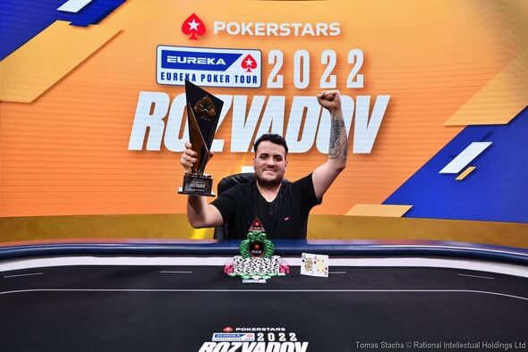 Šampion Main Eventu Eureka Poker Tour Giorgio Montebelli