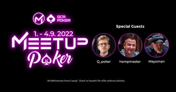 Tento týden je v GCA na programu Meetup poker