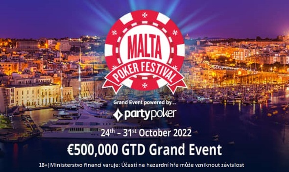 Kvalifikujte se na Partypokeru na Malta Poker Festival