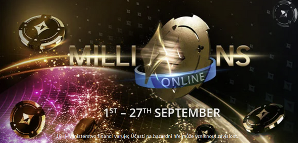 MILLIONS Online na herně Partypoker probíhají do 27. září