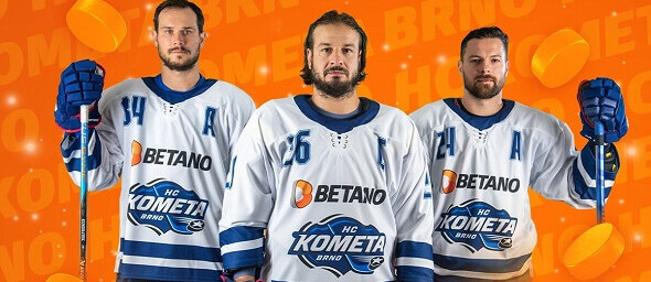 Betano nově sponzoruje hokejový klub HC Kometa Brno