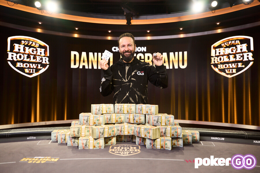 Daniel Negreanu je šampionem Super High Roller Bowlu, vyhrává $3.312.000