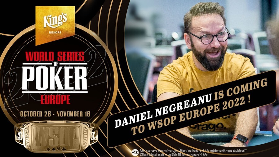 Daniel Negreanu zavítá opět do King's na WSOPE 2022