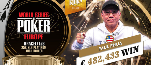 WSOPE 25K Platinum High Roller vítěz Paul Phua